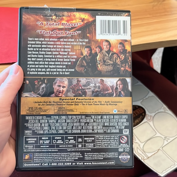 DVD, The A-Team, Movie, Silver, Black, Uncut Extended Addition, Good Condition - Picture 2 of 5